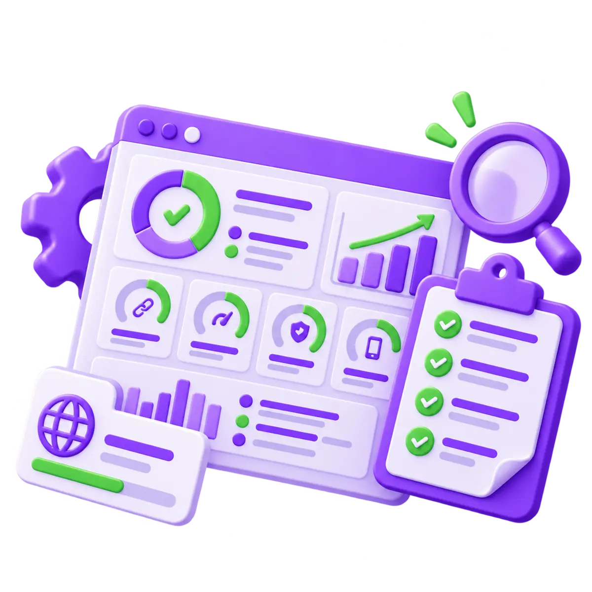 Informe de auditoría web con métricas y checklist